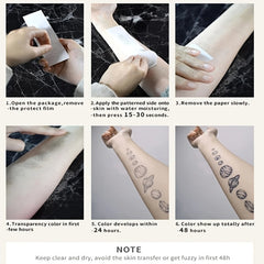 Star Chain Dream Planet Universe Tattoo Sticker