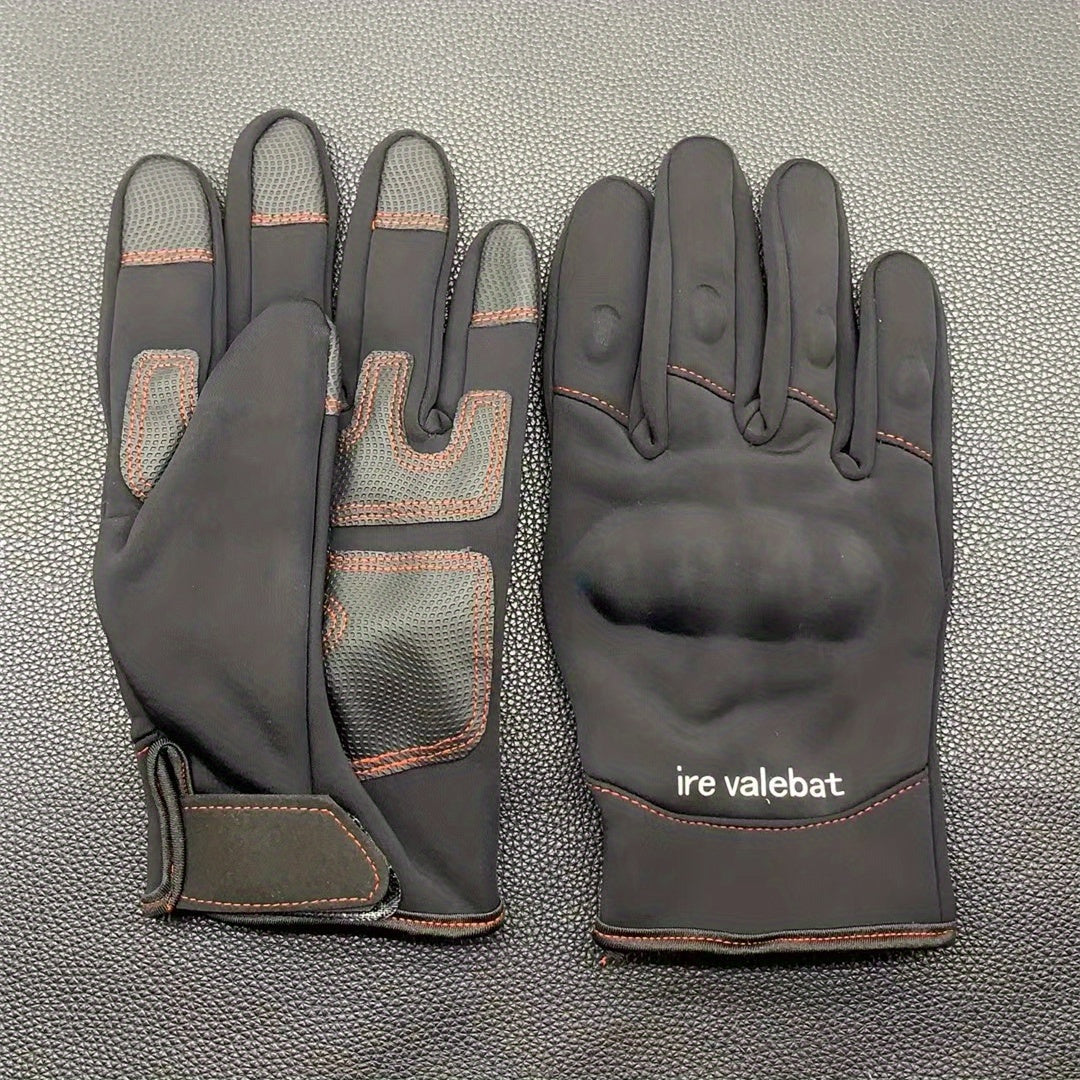 Windproof Waterproof Motorcycle Gloves Plus Velvet Touchable Screen
