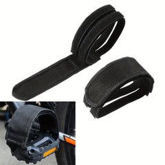 2pcs Bike Pedal Strap Toe Clips Anti Slip Adjustable Bicycle Feet Straps