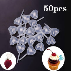 50pcs 4ml Plastic Cupcake Pipettes for Easy Liquid Infusion Baking Tools