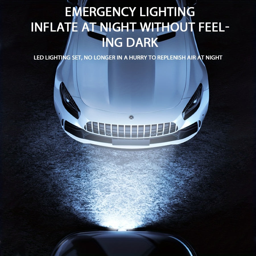 Portable Air Compressor with LED Light