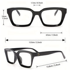Clear Lens Glasses Square Eyewear Anti Light Eyeglasses