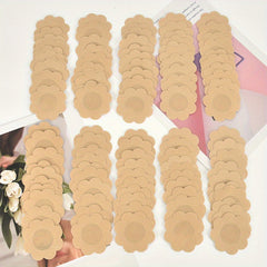 100 Pcs Nipple Covers Self Adhesive Anti-convex Pasties Women's Lingerie