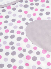 Polka Dot & Heart Print Tee & Shorts Pajama Set