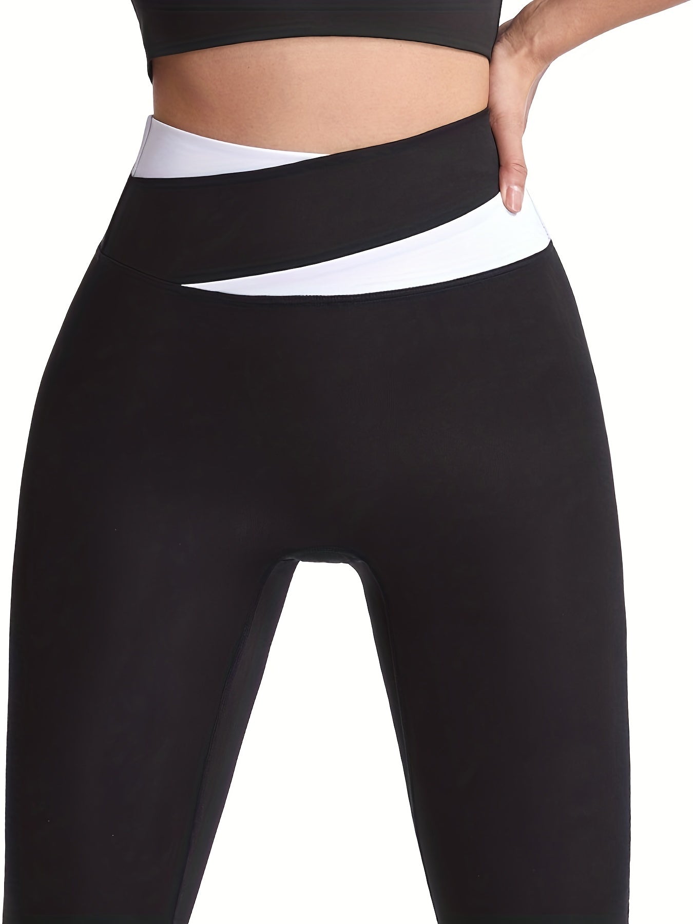 Colorblock Slim Fit Fitness Pants High Waist Yoga Pants