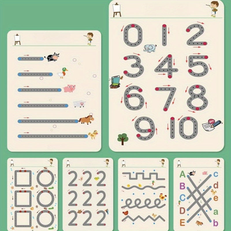 Reusable Kids' Pen Control Exercise Book
