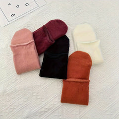 10 Pairs Women's Solid Mid Tube Socks Soft & Comfy Stockings Hosiery