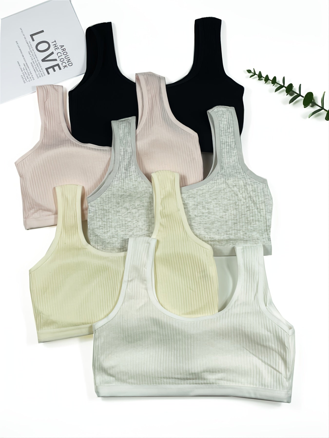 Girls' No Steel Ring Knit Cami Bra