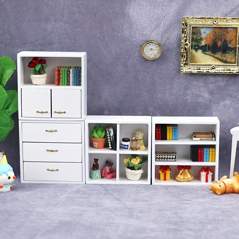 1:12 Dollhouse Model Furniture Display Cabinet Craft Doll Ornament