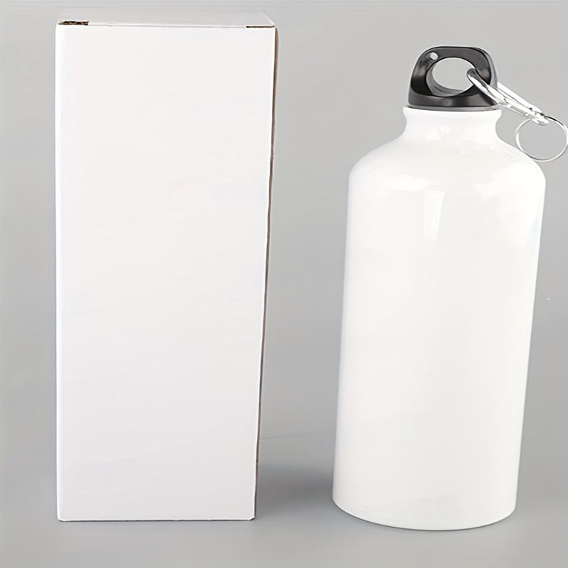 6pcs 500ml Sublimation Water Bottle w/ Carabiner Hook for Sports