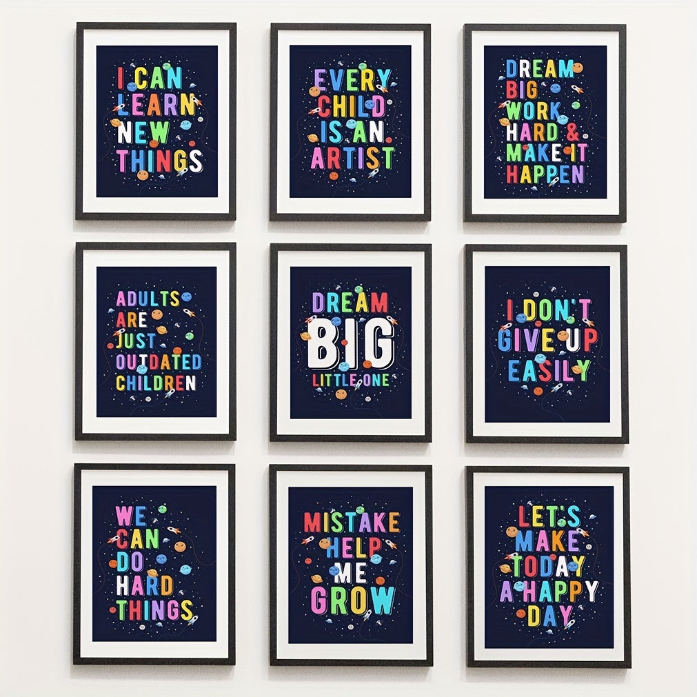 Outer Space Poster for Kids Room Decor