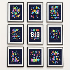 Outer Space Poster for Kids Room Decor
