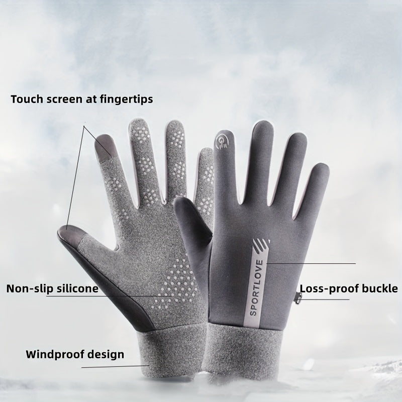 Women's Waterproof Touch Screen Sports Gloves for Cycling