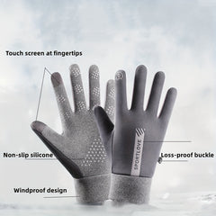 Women's Waterproof Touch Screen Sports Gloves for Cycling