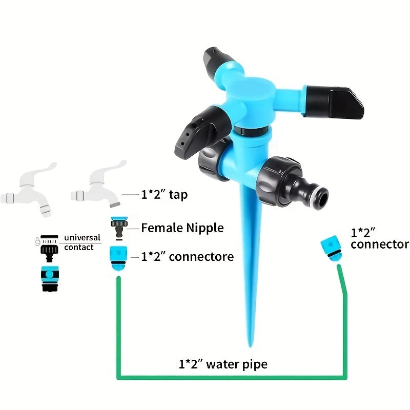 360° Rotating Lawn Sprinkler for Yard