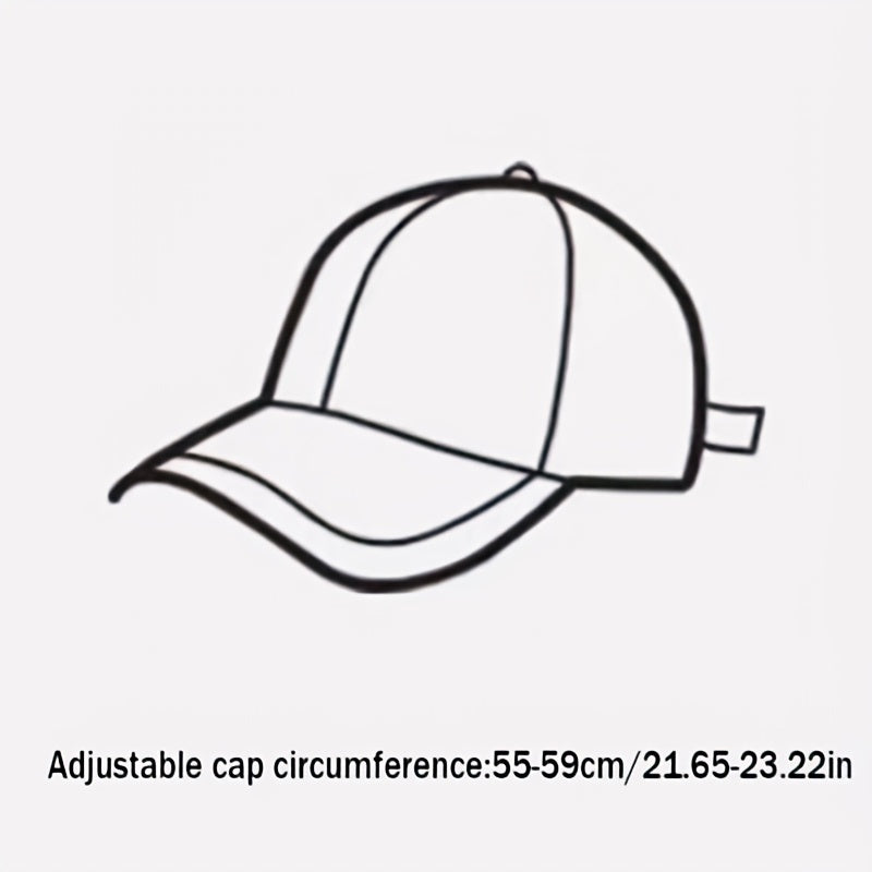 Unisex Retro Sunshade Adjustable Baseball Cap with Letter Embroidery