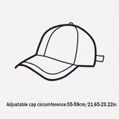 Unisex Retro Sunshade Adjustable Baseball Cap with Letter Embroidery