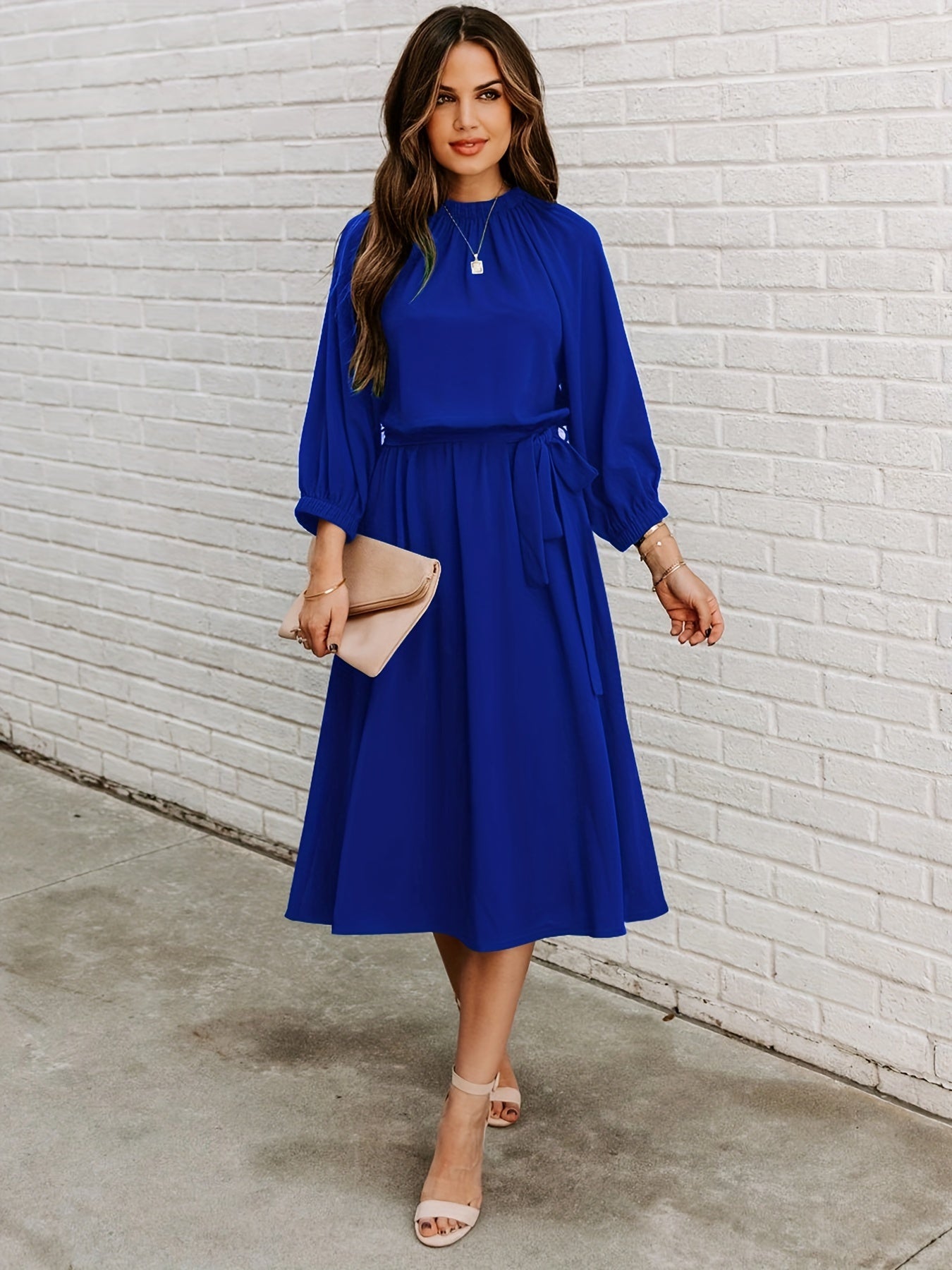 Summer High Waist Slim Maxi Dress
