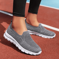 Women's Knitted Flat Shoes Soft Sole Slip On Sock Sneakers
