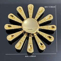 Zinc Alloy Finger Spinner Golden Toy Office Leisure Ideal Gift