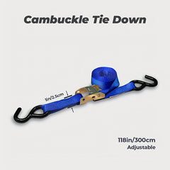 4pcs Ratchet Cambuckle Tie Down Straps Coated S Hooks Heavy Duty Lashing Straps