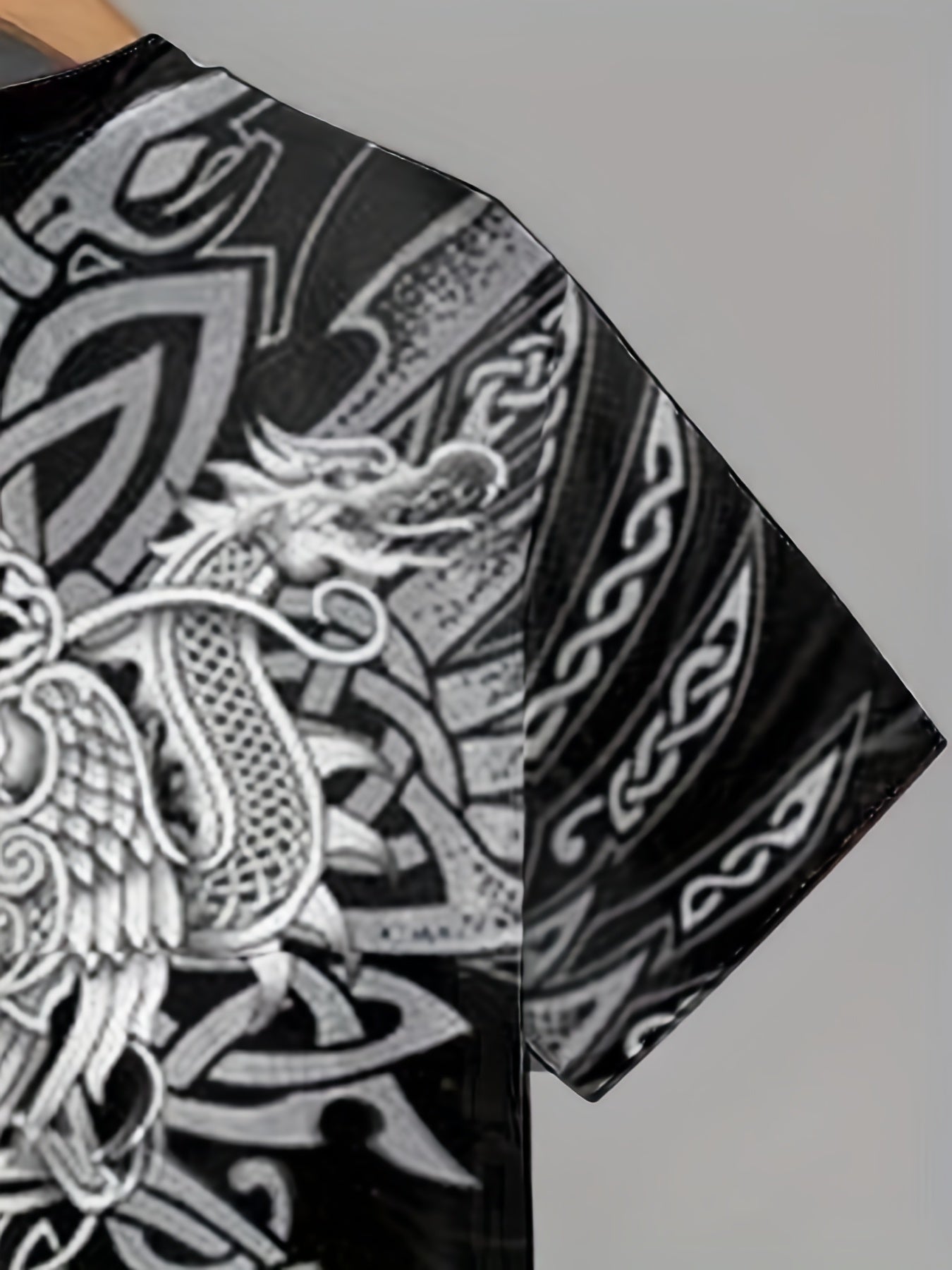 Viking Totem Graphic Tee for Men - Active & Stretchy Summer T-Shirt