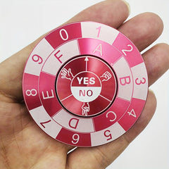 Fortune Spinner Toy Rock Paper Scissors YES NO Lucky Numbers 1 8 Durable Metal