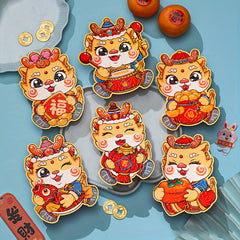 6pcs Chinese Year Red Envelope Year Of The Dragon