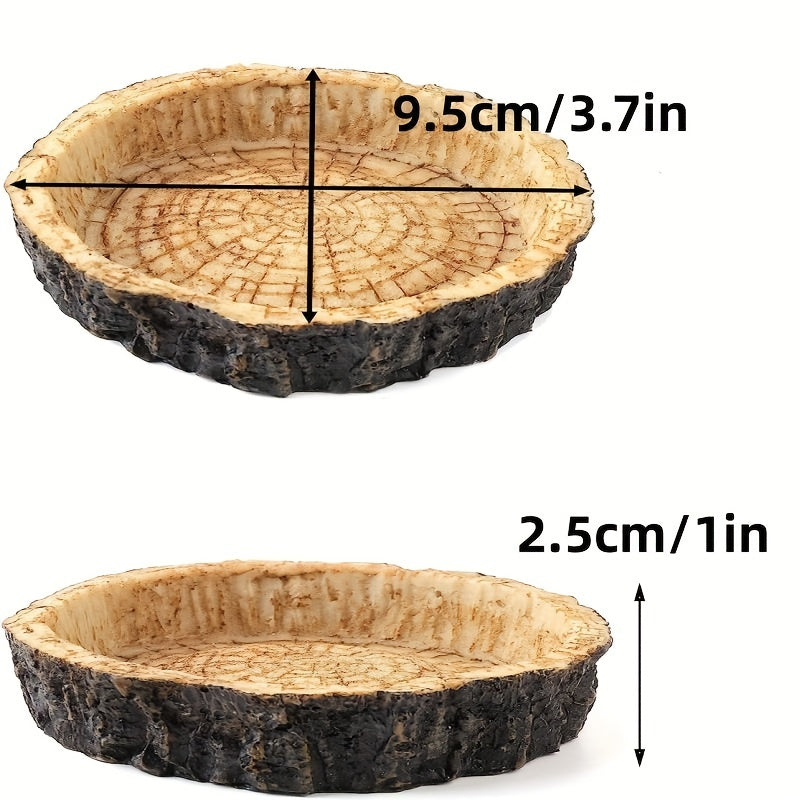 Reptile Food & Water Dish for Lizards, Dragons, Snakes