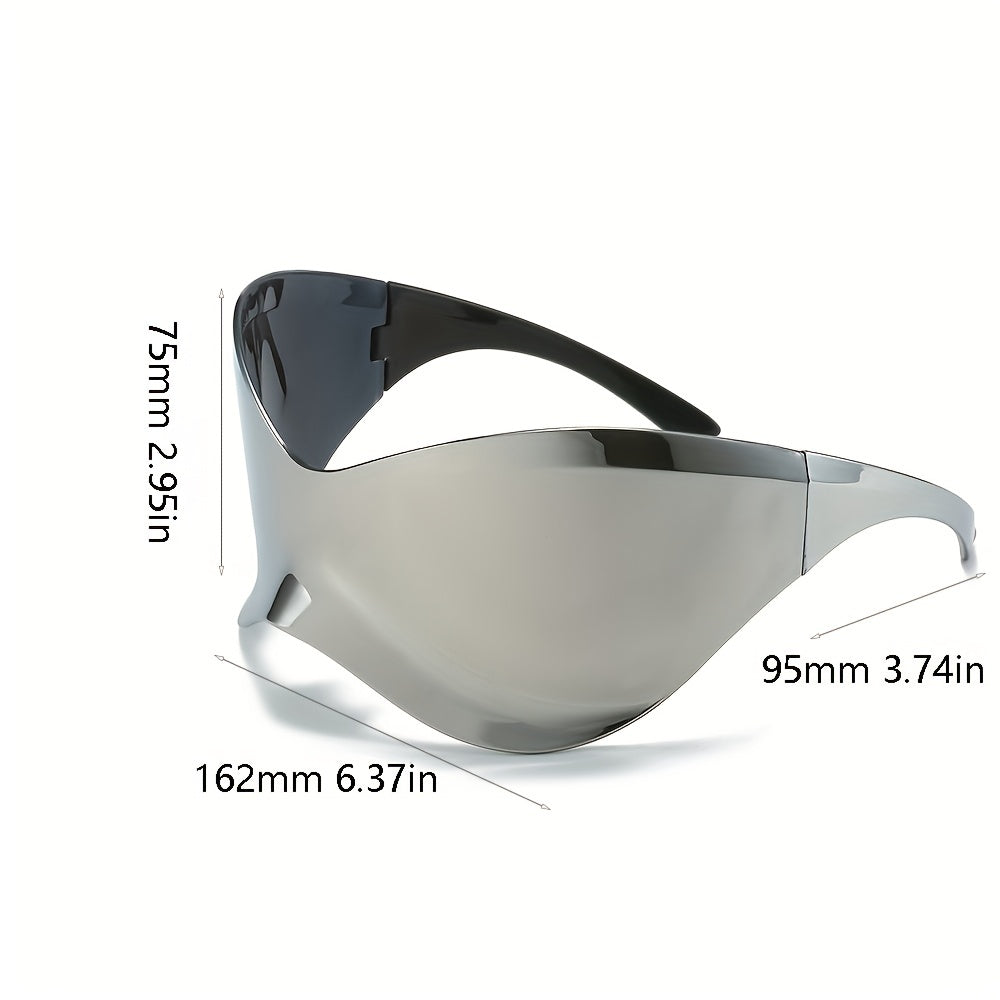 Men's Oversized UV400 Protection Sunglasses Rimless Sun Glasses