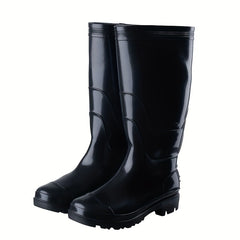 Orange Quick Drying Rain Boots Waterproof Non Slip Thickened PVC Casual Sneaker