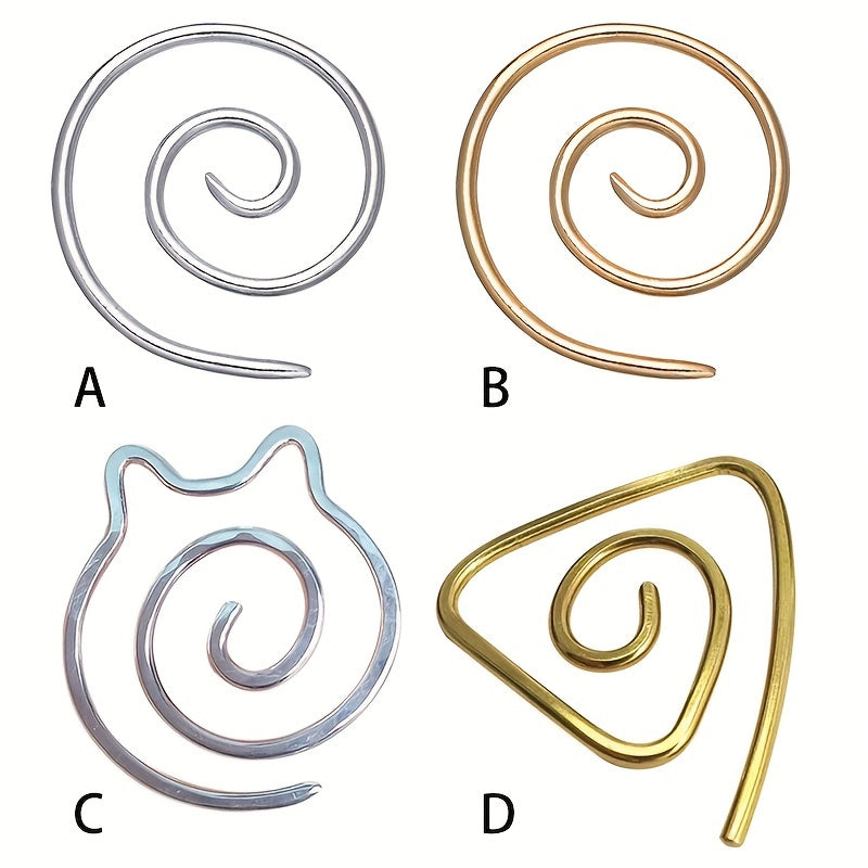 Spiral Cable Knitting Needle Bent Tapestry Needles Circle Spi
