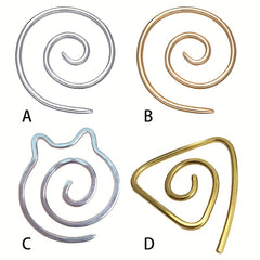 Spiral Cable Knitting Needle Bent Tapestry Needles Circle Spi