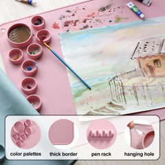 Nonstick Silicone Craft Mat 58x40cm for Painting Clay Resin Casting