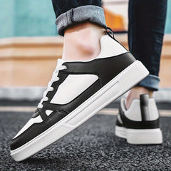 Men's Skate Shoes Lace-Up Sneakers with Good Traction