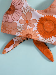 Baby Girls Floral Tank Top & Shorts Swimsuit for Summer