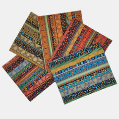 5pcs Boho Style Quilting Fabric Cotton Craft DIY Doll Clothes Fabric