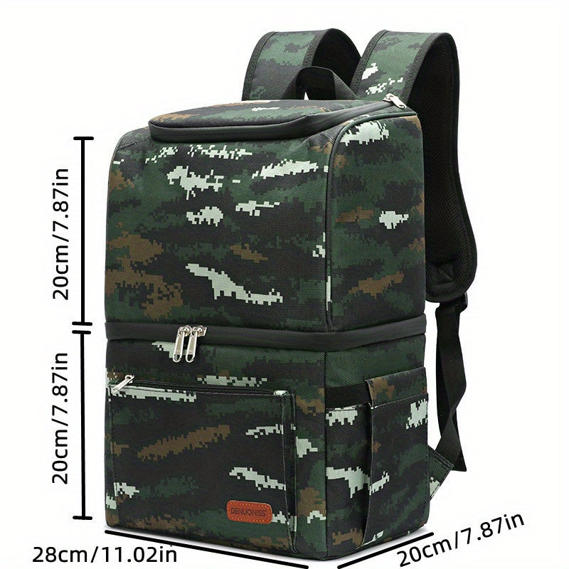 Portable Backpack with Thermal Insulation for Cold Beverages