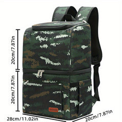 Portable Backpack with Thermal Insulation for Cold Beverages