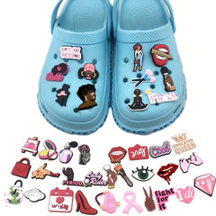 38Pcs Makeup Shoe Charms For Clogs Garden Shoes DIY Accessories