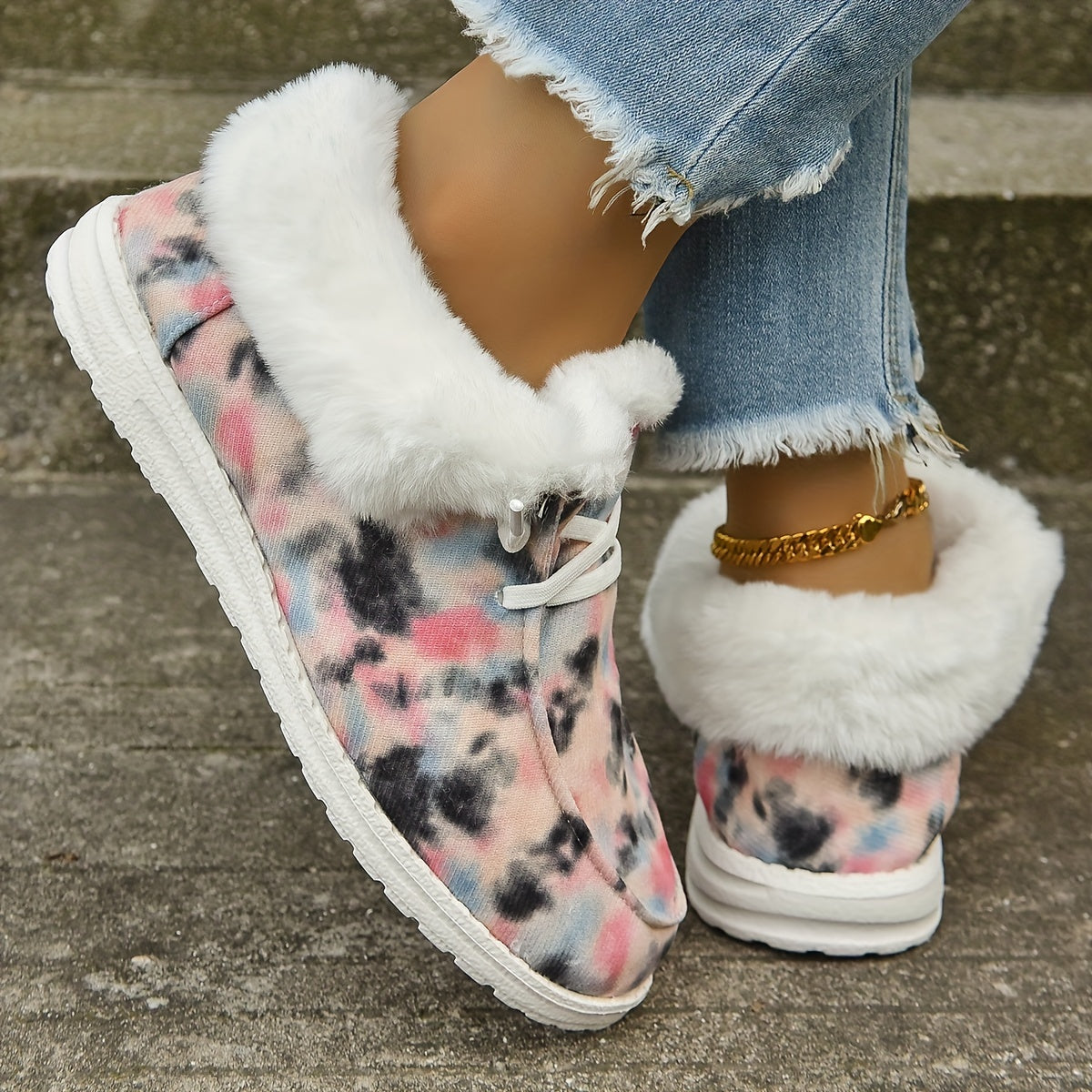 Women's Non Slip Winter Warm Snow Boots Soft Comfortable Platform Shoes