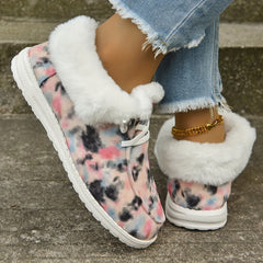 Women's Non Slip Winter Warm Snow Boots Soft Comfortable Platform Shoes