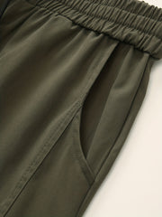 Men's Drawstring Cargo Trousers Loose Jogger Pants