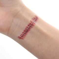 30 Sheets Realistic Wound Injury Tattoo Stickers for Halloween Costume