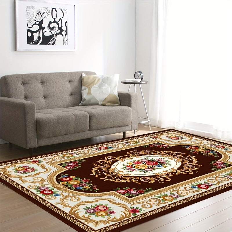 Boho Anti Fatigue Kitchen Rugs Vintage Non Slip Soft Faux Sheepskin Floor Mat