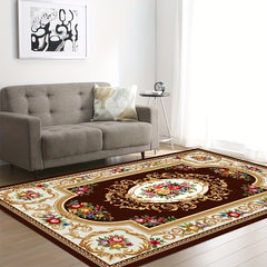 Boho Anti Fatigue Kitchen Rugs Vintage Non Slip Soft Faux Sheepskin Floor Mat