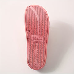 Women's Fruit Pattern Slides Open Toe Slip On Shoes
