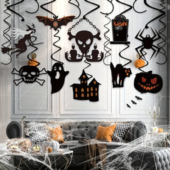 Halloween Hanging Swirl Spiderweb Cobweb Party Decorations