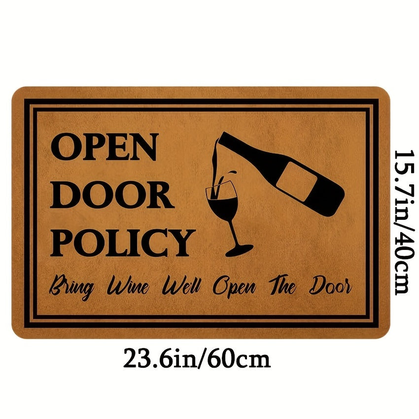 Funny Welcome Doormat Low Pile Indoor Outdoor Non Slip Mat
