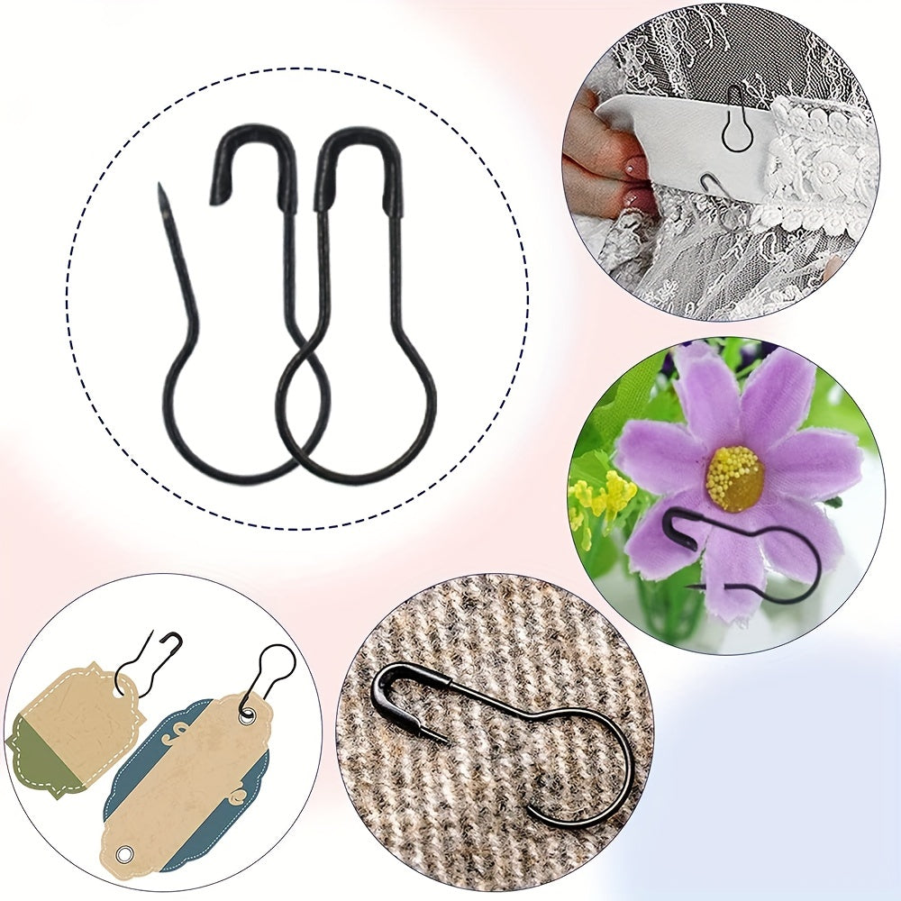 100pcs Metal Safety Pins Gourd Pin Clothing Tag DIY Accessories